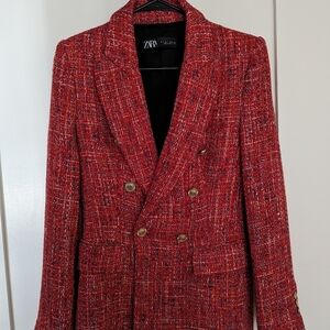 Zara tweed blazer